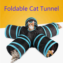 Load image into Gallery viewer, Practical Cat tunnel foldable indoor and outdoor Pet training toy rabbit Cat Dog animal game tunnel tube
