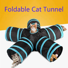 Load image into Gallery viewer, Practical Cat tunnel foldable indoor and outdoor Pet training toy rabbit Cat Dog animal game tunnel tube
